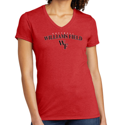 Women's Triblend WF Softball Vneck   Thumbnail